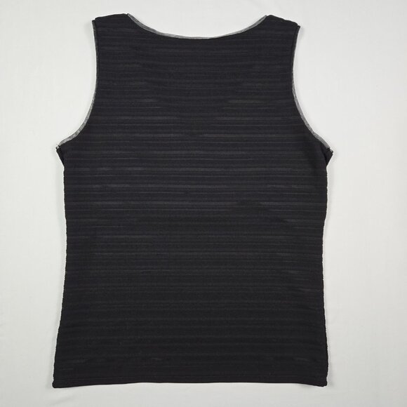 White House Black Market Minimalist Black Surplice Sleeveless‎ Top Women’s XL - Picture 6 of 14